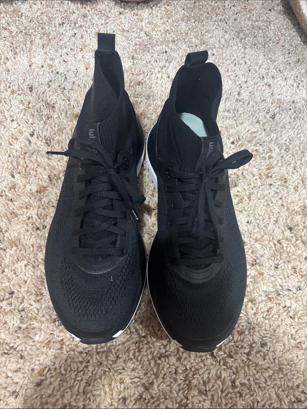lululemon athletica womens Black Knit Running Shoes